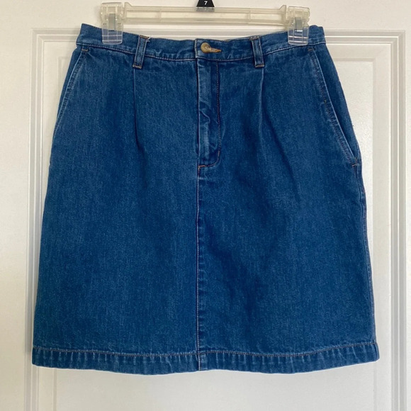 Eddie Bauer Dresses & Skirts - Vintage Eddie Bauer Denim Skirt - petite 6